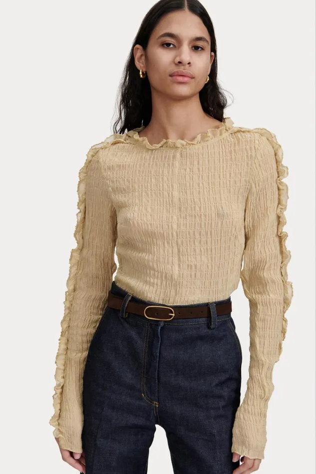Rachel Comey Tops Women Reno Top Dune Rachel Comey Tops Women Reno Top Dune