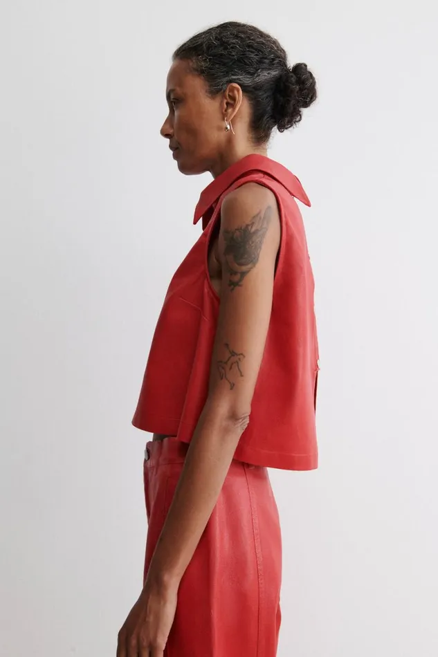 Rachel Comey Tops Women Wray Top Red Rachel Comey Tops Women Wray Top Red