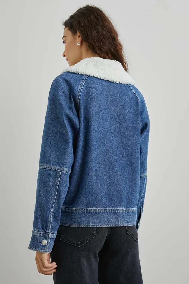 Rails Denim Women CHEYENNE JACKET Indigo Sherpa