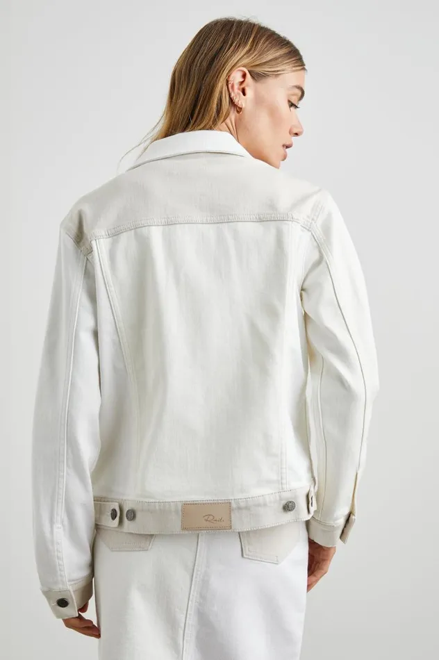 Rails Denim Women MULHOLLAND JACKET Ecru Patchwork