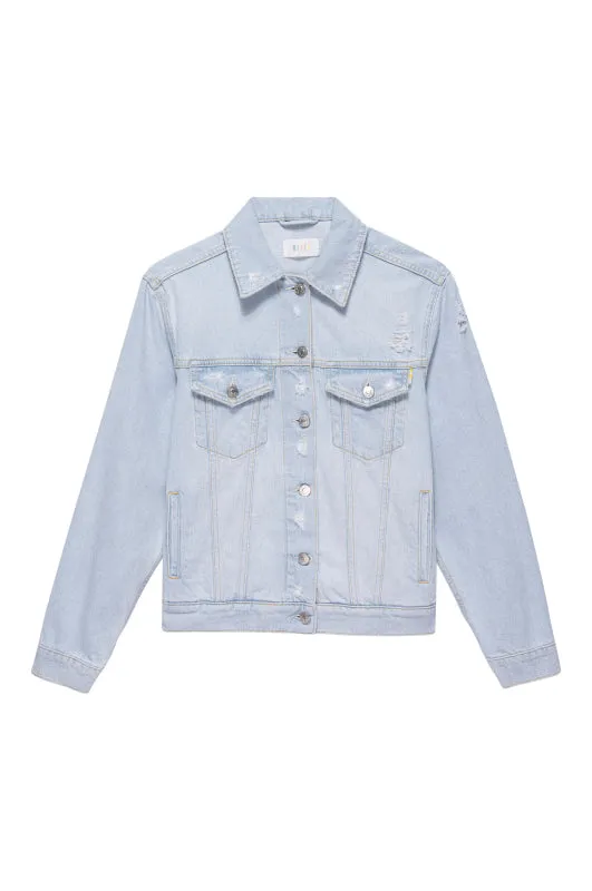Rails Denim Women MULHOLLAND JACKET Faded Blue Distress