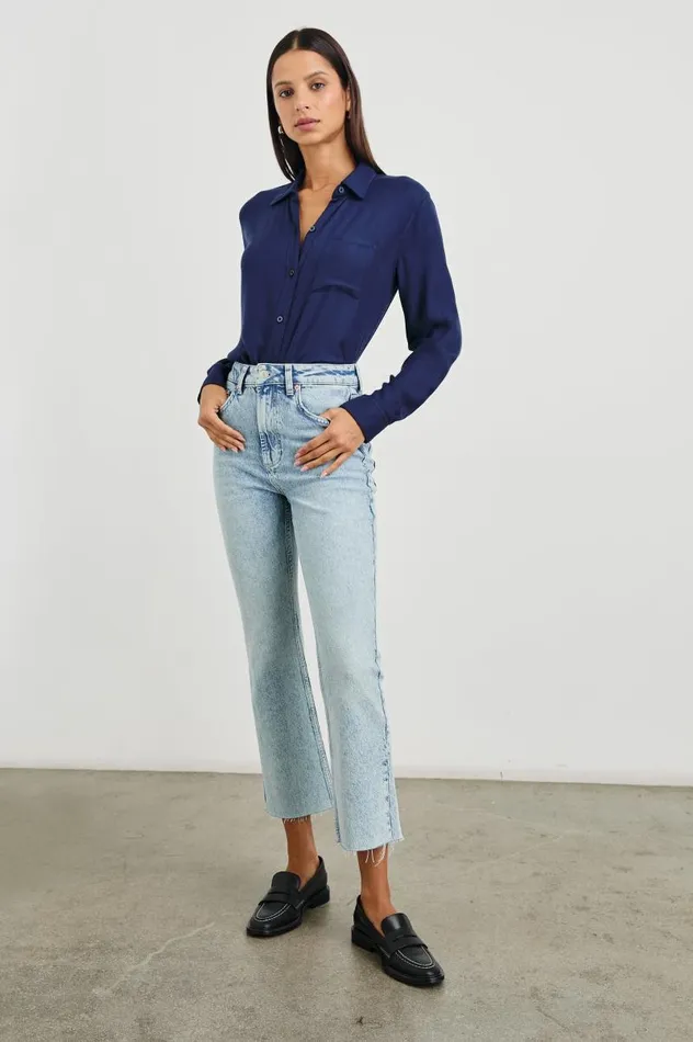 Rails Denim Women SUNSET CROP SLIM FLARE Snowbird