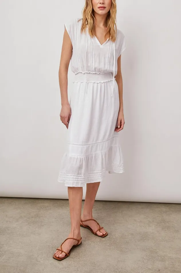 Rails Dresses and Rompers Women ASHLYN DRESS White Lace Detail