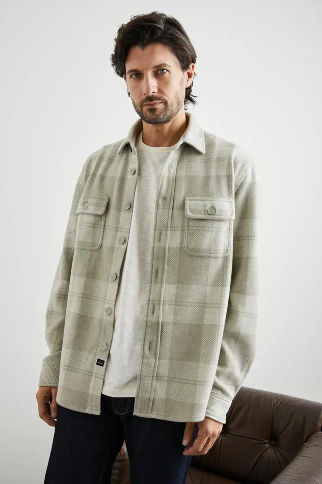 Rails Jackets and Coats Men ALDER SHIRT Fawn Cream
