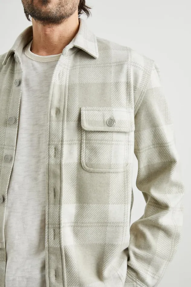 Rails Jackets and Coats Men ALDER SHIRT Fawn Cream