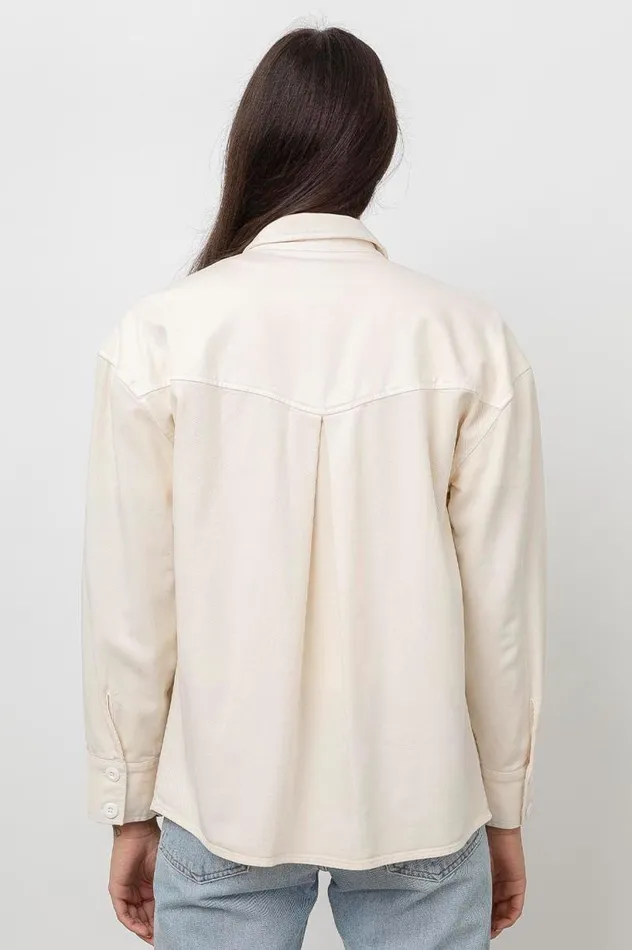 Rails Jackets and Coats Women AUGUST SHIRT JACKET Ecru