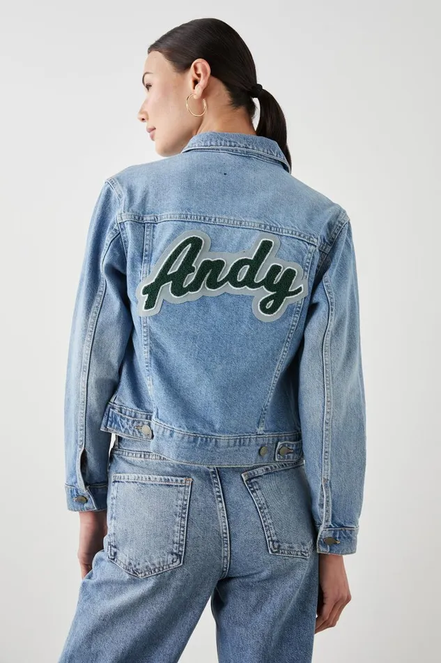 Rails Jackets and Coats Women MULHOLLAND JACKET CUSTOM EMBROIDERY Original Blue