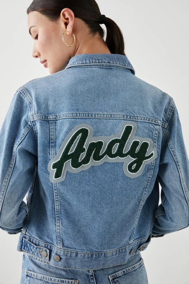 Rails Jackets and Coats Women MULHOLLAND JACKET CUSTOM EMBROIDERY Original Blue