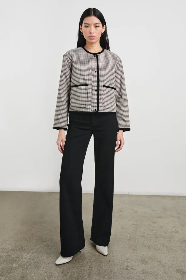 Rails Jackets and Coats Women NOTA JACKET Ice Taupe Mini Check