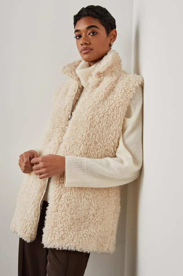 Rails Jackets and Coats Women ORION VEST Ivory