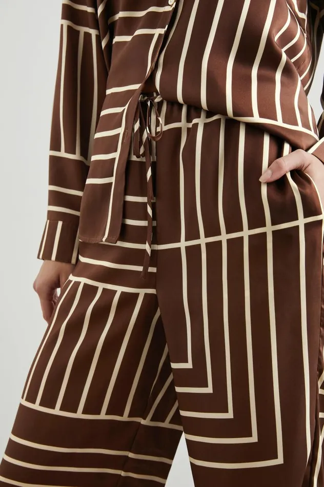 Rails Pants and Shorts Women DAMANI PANT Brown Line Art