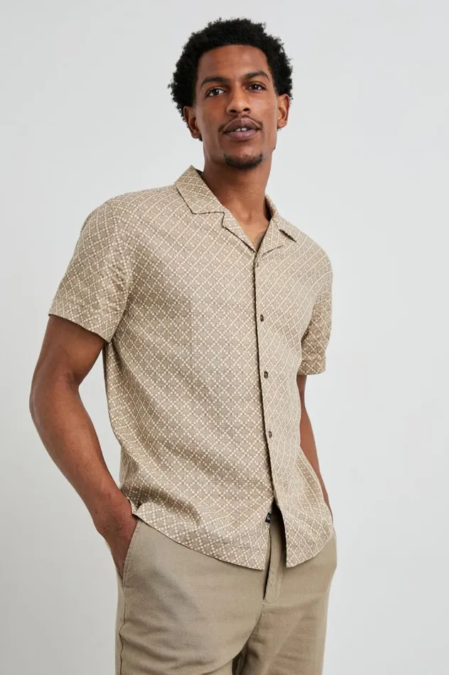 Rails Shirts Men ATLAS SHIRT Ikat Oat