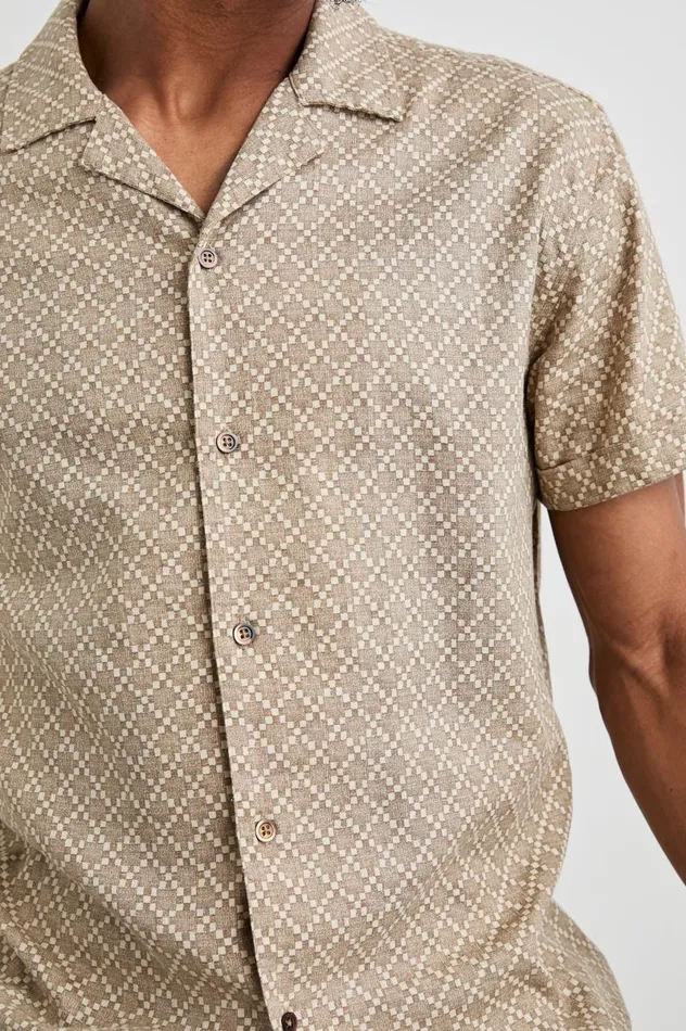 Rails Shirts Men ATLAS SHIRT Ikat Oat
