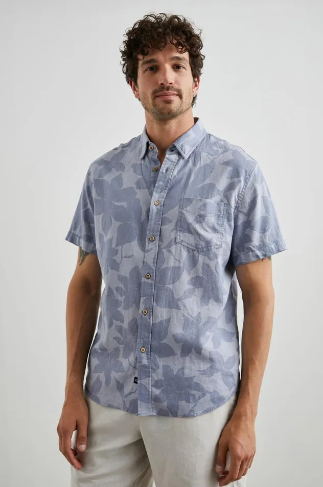 Rails Shirts Men CARSON SHIRT Garden Sands Orchid