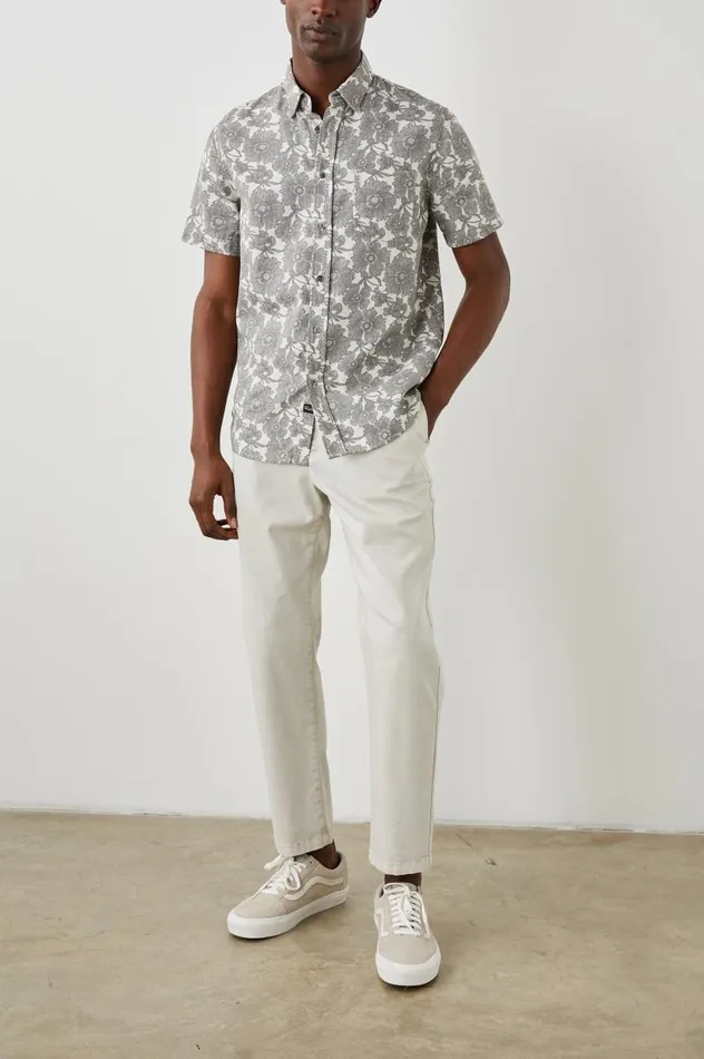 Rails Shirts Men FAIRFAX SHIRT Dappled Petal Monochrome