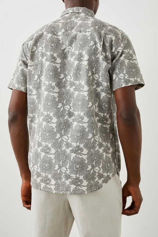 Rails Shirts Men FAIRFAX SHIRT Dappled Petal Monochrome