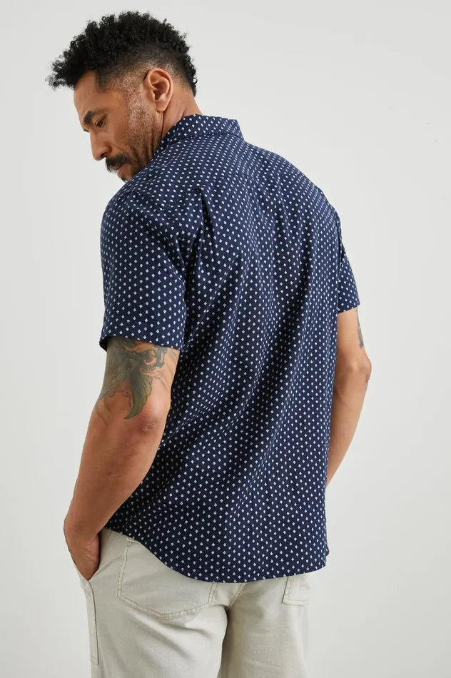 Rails Shirts Men FAIRFAX SHIRT Polygon Micro Navy