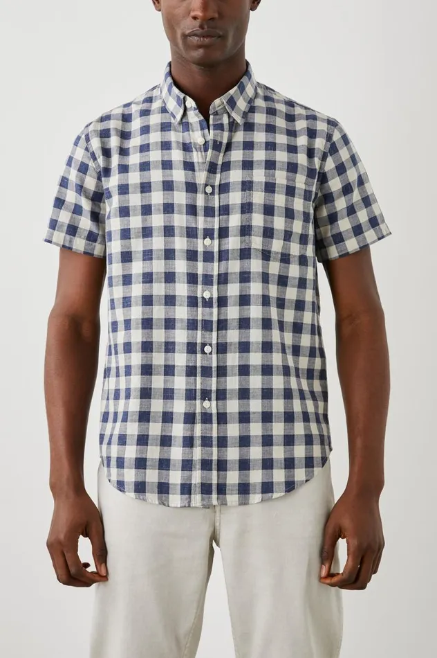 Rails Shirts Men FAIRFAX SHIRT Viking Blue Grey Melange