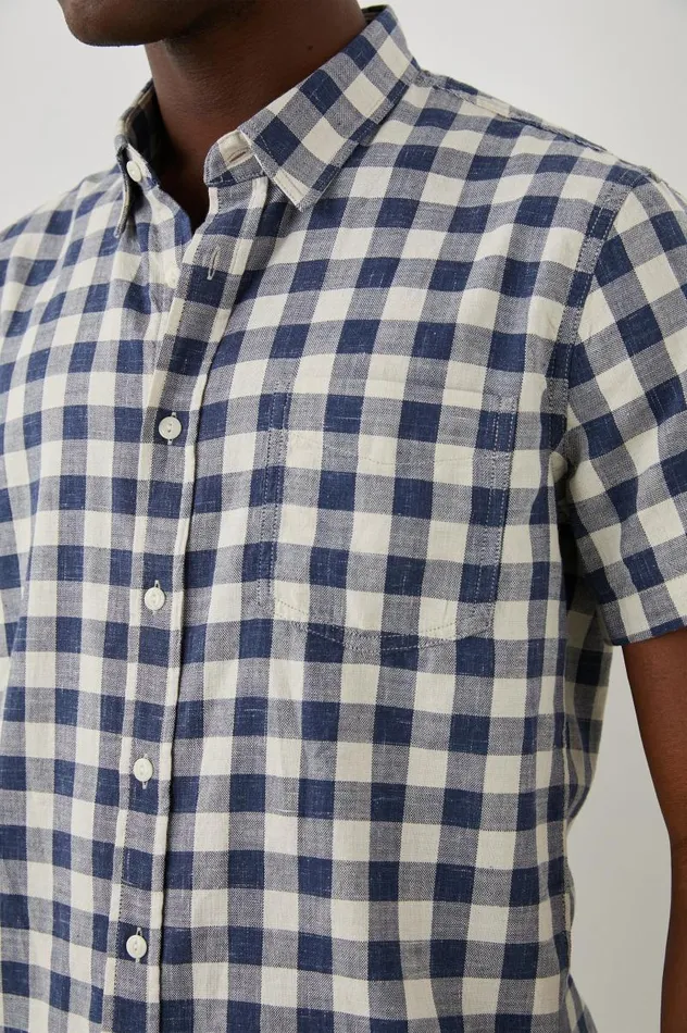 Rails Shirts Men FAIRFAX SHIRT Viking Blue Grey Melange