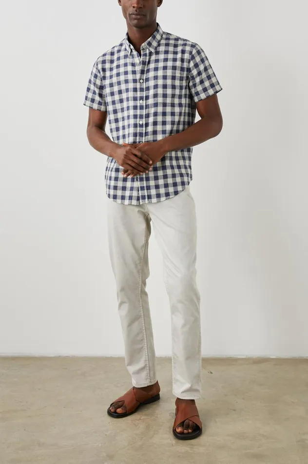 Rails Shirts Men FAIRFAX SHIRT Viking Blue Grey Melange