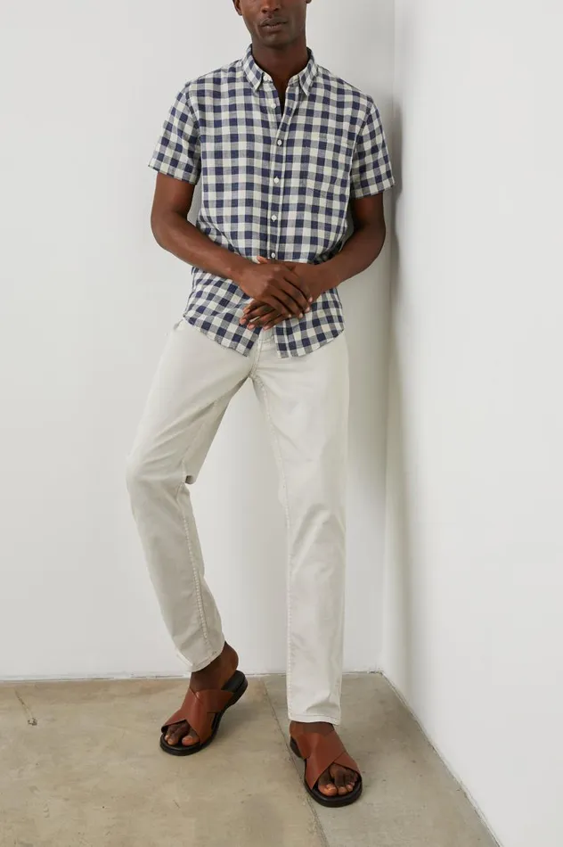 Rails Shirts Men FAIRFAX SHIRT Viking Blue Grey Melange
