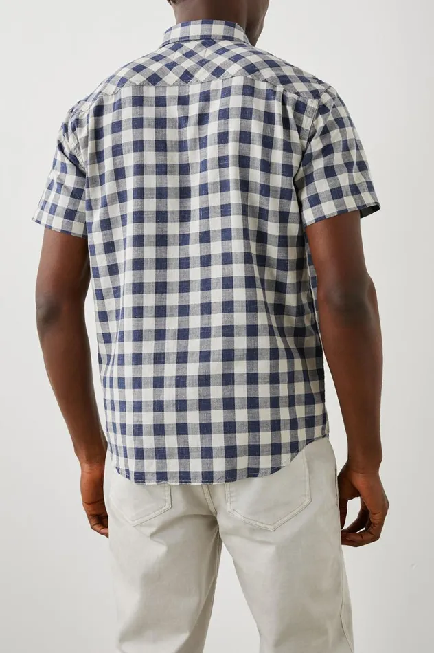 Rails Shirts Men FAIRFAX SHIRT Viking Blue Grey Melange