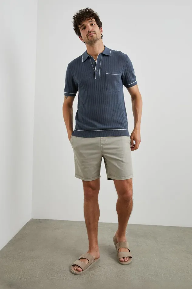 Rails Shirts Men HARDY POLO SHIRT Faded Navy