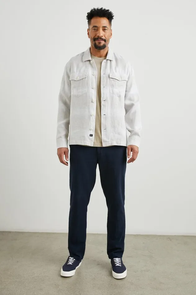 Rails Shirts Men KEROUAC SHIRT JACKET Wicker Graphite Stripe