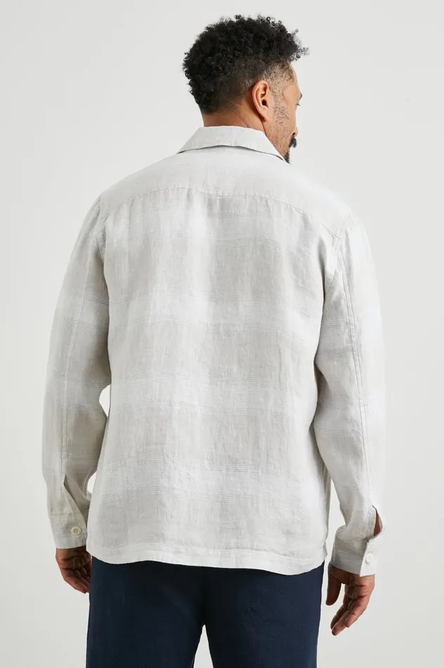 Rails Shirts Men KEROUAC SHIRT JACKET Wicker Graphite Stripe