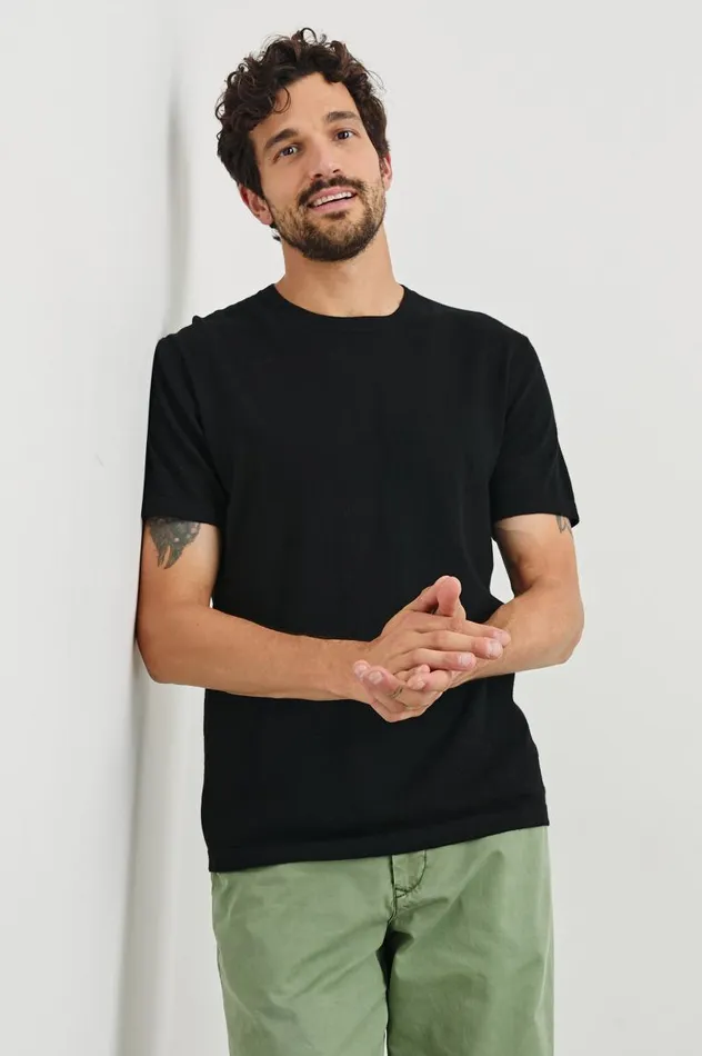 Rails Shirts Men MASON COTTON CASHMERE TSHIRT Black