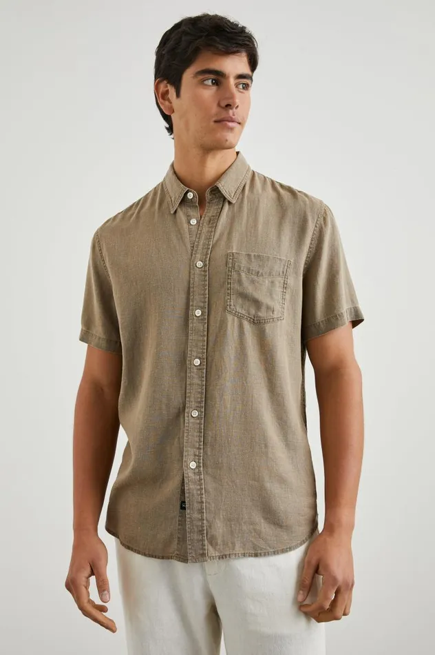 Rails Shirts Men PAROS SHIRT Ashwagandha