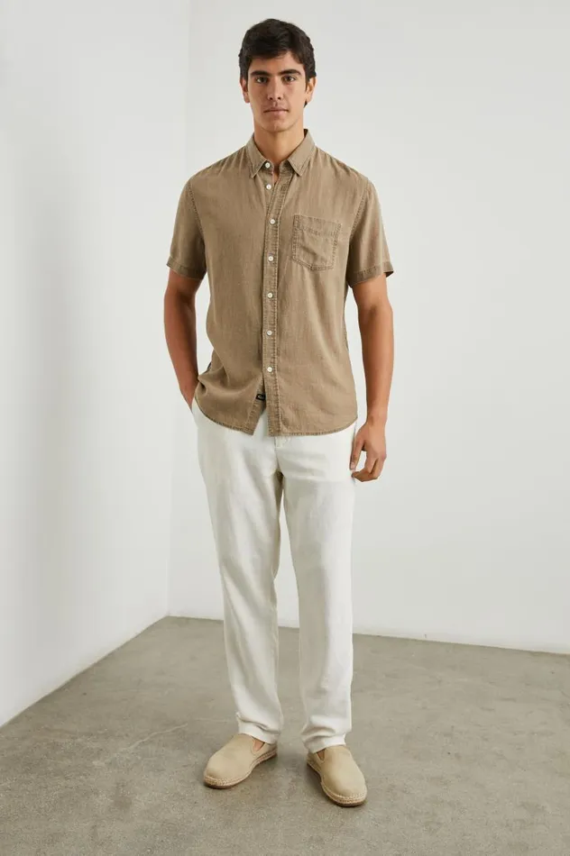 Rails Shirts Men PAROS SHIRT Ashwagandha