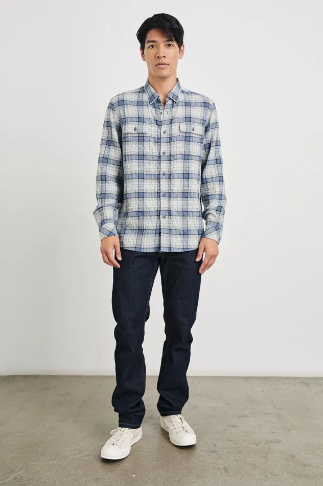 Rails Shirts Men POWELL SHIRT Paper Iris