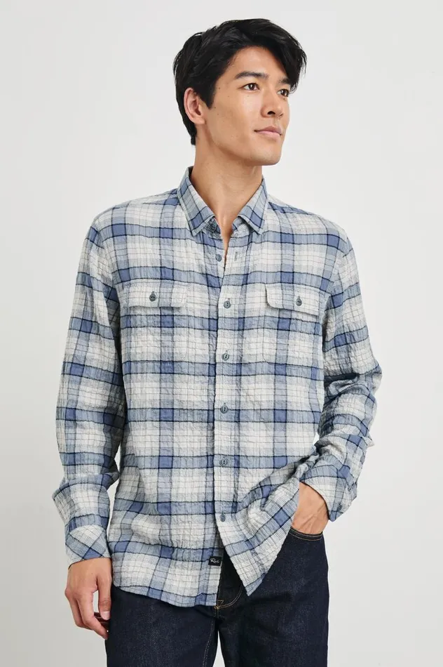 Rails Shirts Men POWELL SHIRT Paper Iris