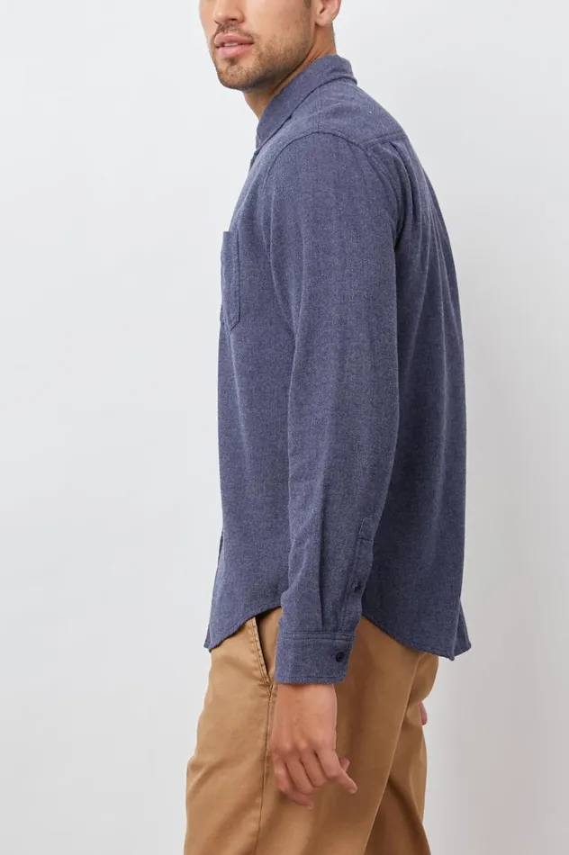 Rails Shirts Men RUNSON SHIRT Heather Blue