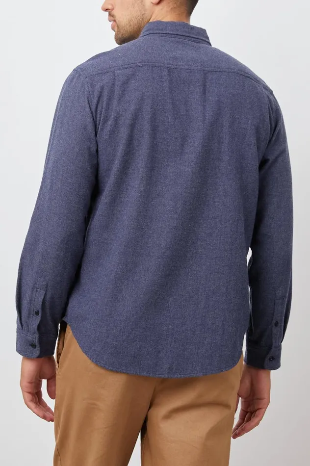 Rails Shirts Men RUNSON SHIRT Heather Blue