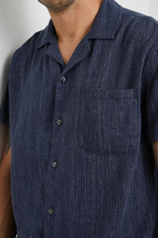 Rails Shirts Men WAIMEA SHIRT Matrix Navy Pearl