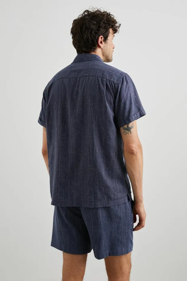 Rails Shirts Men WAIMEA SHIRT Matrix Navy Pearl