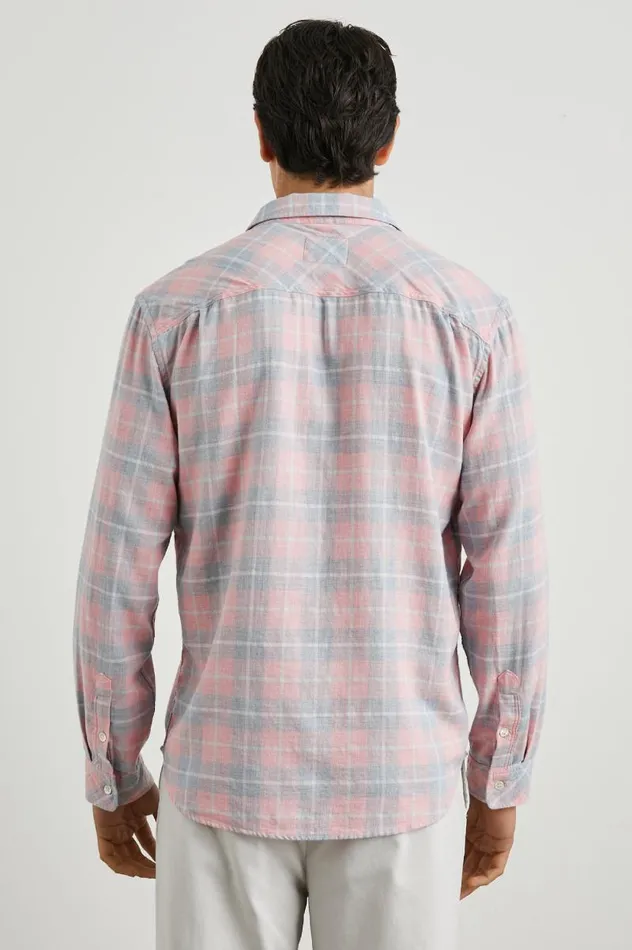 Rails Shirts Men WYATT SHIRT Guava Sea Glass