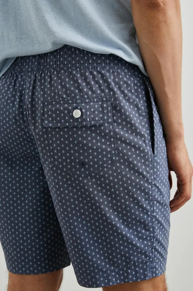 Rails Shorts and Swim Men KIAN SWIM SHORT Polygon Micro Navy