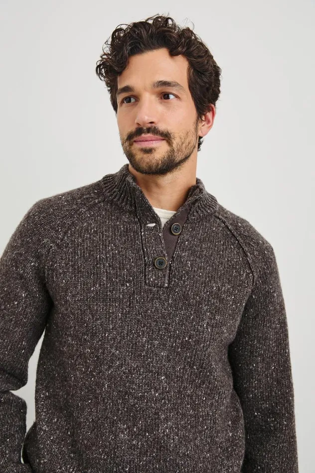 Rails Sweaters Men HARDING SWEATER Carob
