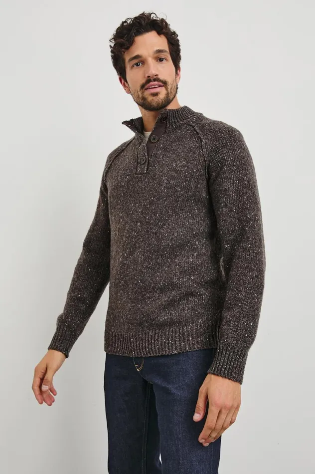 Rails Sweaters Men HARDING SWEATER Carob