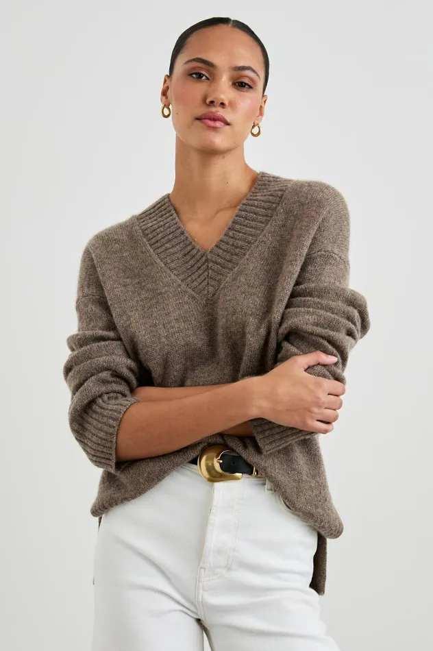 Rails Sweaters Women GISELLA SWEATER Hazelnut