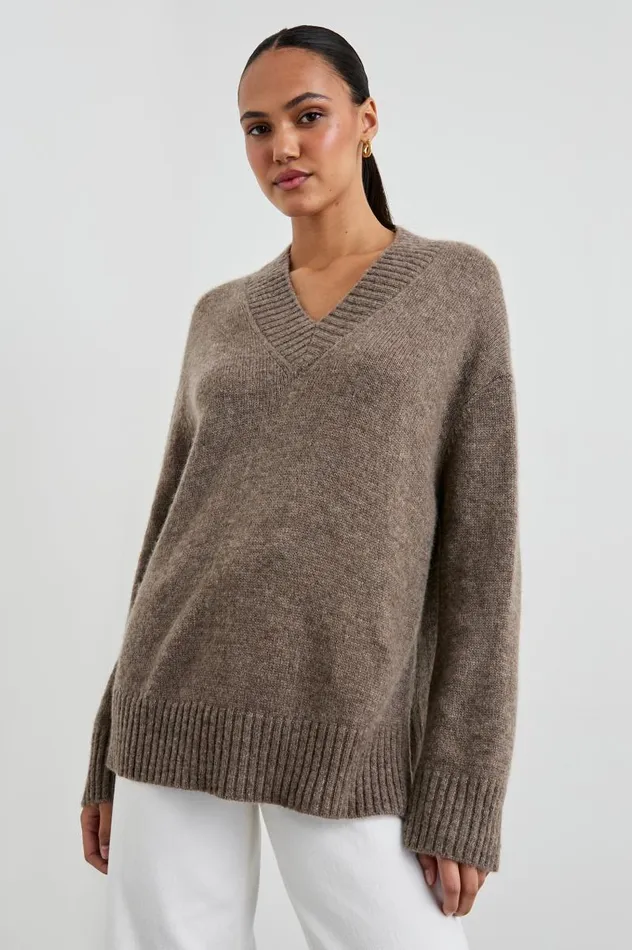 Rails Sweaters Women GISELLA SWEATER Hazelnut
