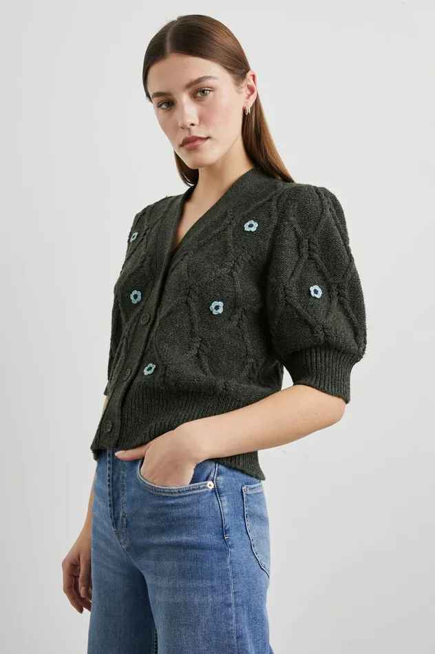 Rails Sweaters Women ISLA CARDIGAN Forest Daisies