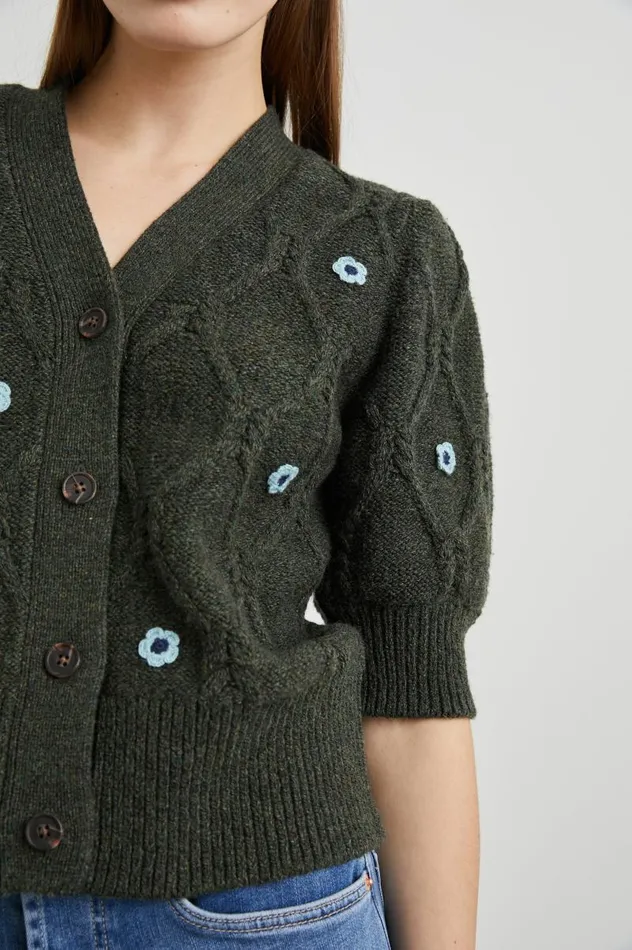 Rails Sweaters Women ISLA CARDIGAN Forest Daisies