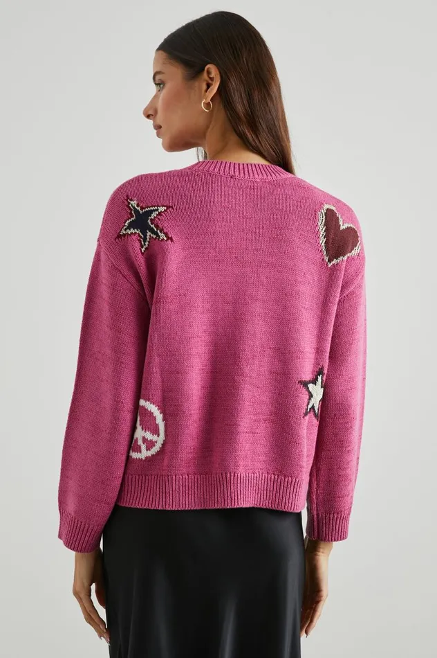 Rails Sweaters Women ZOEY SWEATER Pink Multi