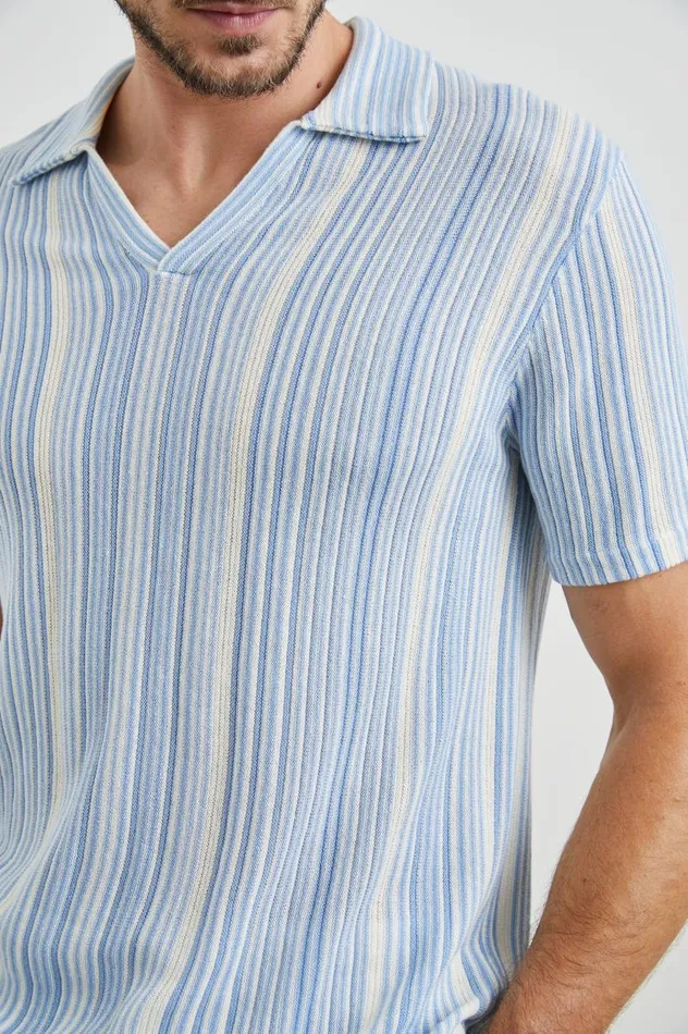 Rails TShirts and Thermals Men ETANNE POLO SHIRT Meridian Ecru Stripe