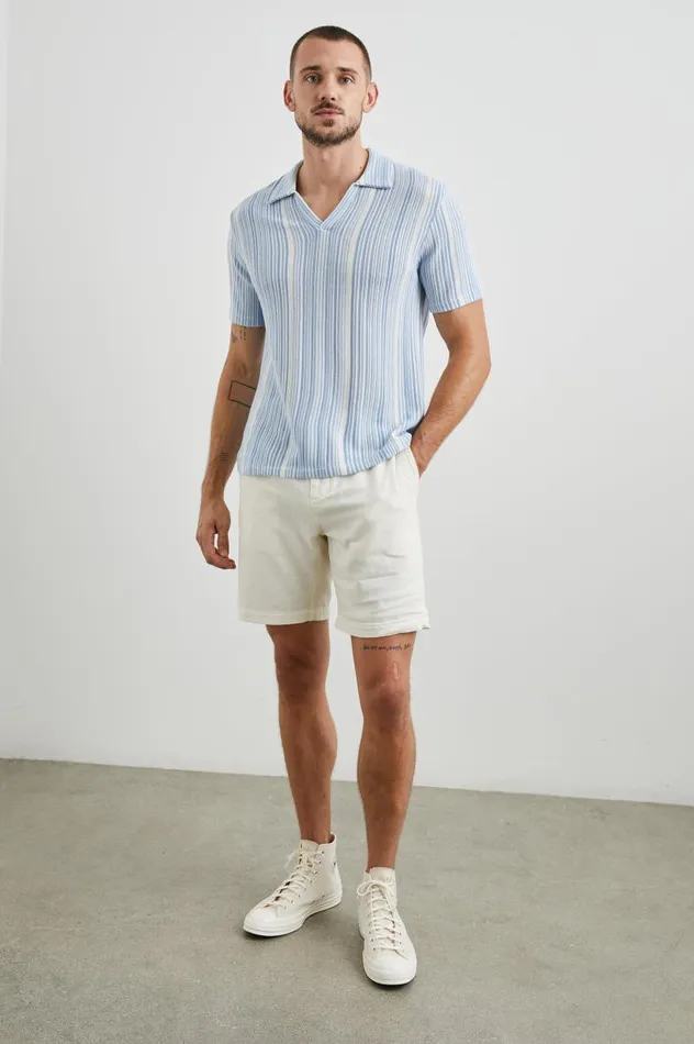 Rails TShirts and Thermals Men ETANNE POLO SHIRT Meridian Ecru Stripe