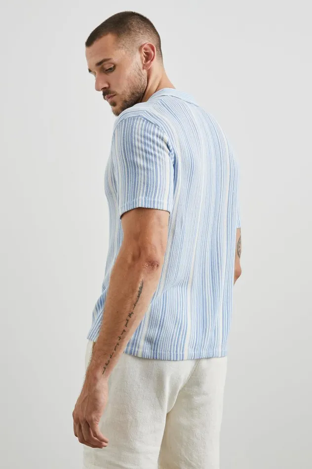 Rails TShirts and Thermals Men ETANNE POLO SHIRT Meridian Ecru Stripe